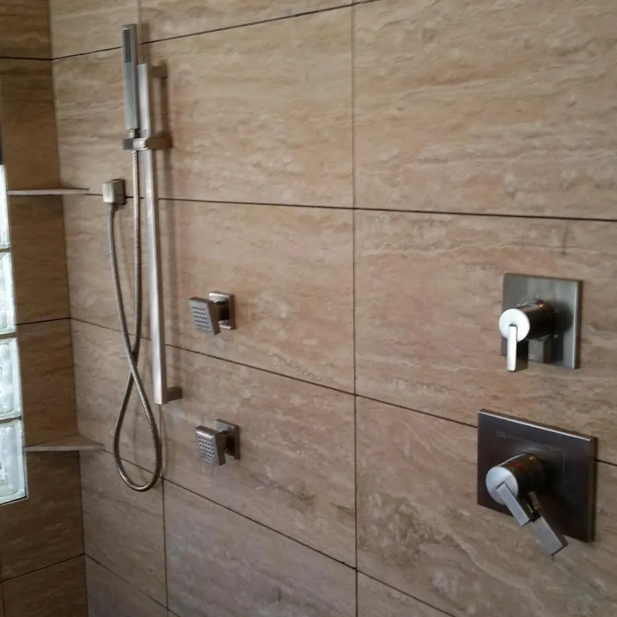 Shower fixture installation for Frozen Pipe Repair in Bangor Base